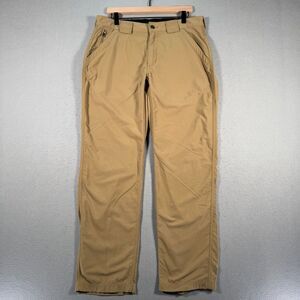 Duluth Trading Pants Mens Lx32 Khaki Outdoor Lightweight‎ Hiking Nylon Utility